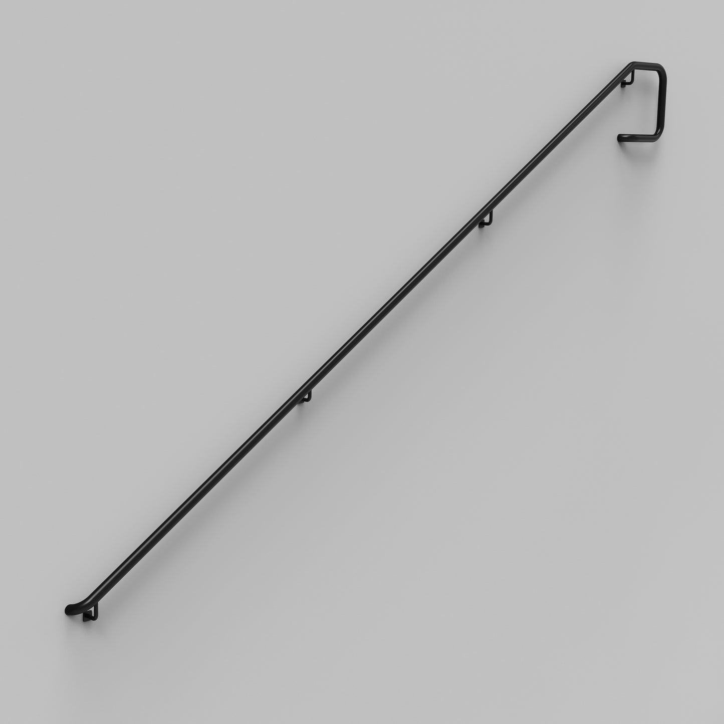 Custom ADA Wall Mounted Grab Bar Handrail with D Return (Residential and Commercial Code)